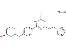 2-(4-{[(3R)-3-hydroxypiperidin-1-yl]methyl}phenyl)-6-[2-(1H-pyrazol-1-yl)ethyl]pyrimidin-4(3H)-one