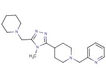 2-({4-[4-methyl-5-(piperidin-1-ylmethyl)-4H-1,2,4-triazol-3-yl]piperidin-1-yl}methyl)pyridine