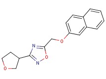 5-[(2-naphthyloxy)methyl]-3-(tetrahydrofuran-3-yl)-1,2,4-oxadiazole