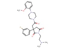1-[2-(dimethylamino)ethyl]-3-(3-fluorophenyl)-3-{2-[4-(2-methoxyphenyl)-1-piperazinyl]-2-oxoethyl}-2,5-pyrrolidinedione
