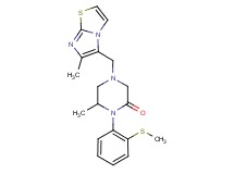 6-methyl-4-[(6-methylimidazo[2,1-b][1,3]thiazol-5-yl)methyl]-1-[2-(methylthio)phenyl]-2-piperazinone