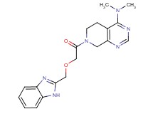 7-[(1H-benzimidazol-2-ylmethoxy)acetyl]-N,N-dimethyl-5,6,7,8-tetrahydropyrido[3,4-d]pyrimidin-4-amine