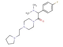 (1-(4-fluorophenyl)-2-oxo-2-{4-[2-(1-pyrrolidinyl)ethyl]-1-piperazinyl}ethyl)dimethylamine