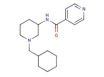 N-[1-(cyclohexylmethyl)-3-piperidinyl]isonicotinamide