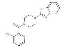 2-{[4-(1,3-benzothiazol-2-yl)-1-piperazinyl]carbonyl}-3-pyridinol