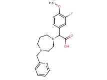 (3-fluoro-4-methoxyphenyl)[4-(pyridin-2-ylmethyl)-1,4-diazepan-1-yl]acetic acid