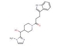 {1-[3-(1H-indol-3-yl)propanoyl]piperidin-4-yl}(1-methyl-1H-imidazol-2-yl)methanol