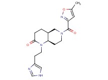 (4aS*,8aR*)-1-[2-(1H-imidazol-4-yl)ethyl]-6-[(5-methylisoxazol-3-yl)carbonyl]octahydro-1,6-naphthyridin-2(1H)-one