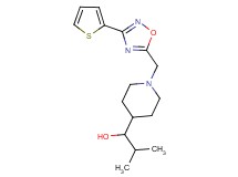 2-methyl-1-(1-{[3-(2-thienyl)-1,2,4-oxadiazol-5-yl]methyl}-4-piperidinyl)-1-propanol