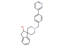 1'-[4-(3-pyridinyl)benzyl]-2,3-dihydrospiro[indene-1,4'-piperidin]-2-ol