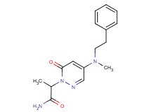 2-[4-[methyl(2-phenylethyl)amino]-6-oxo-1(6H)-pyridazinyl]propanamide