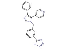 4-{4-phenyl-1-[3-(1H-tetrazol-5-yl)benzyl]-1H-imidazol-5-yl}pyridine