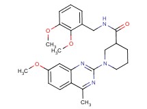 N-(2,3-dimethoxybenzyl)-1-(7-methoxy-4-methyl-2-quinazolinyl)-3-piperidinecarboxamide