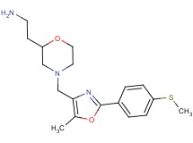 {2-[4-({5-methyl-2-[4-(methylthio)phenyl]-1,3-oxazol-4-yl}methyl)-2-morpholinyl]ethyl}amine dihydrochloride