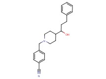 4-{[4-(1-hydroxy-3-phenylpropyl)piperidin-1-yl]methyl}benzonitrile
