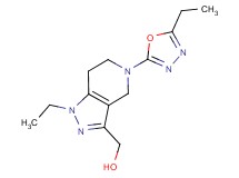[1-ethyl-5-(5-ethyl-1,3,4-oxadiazol-2-yl)-4,5,6,7-tetrahydro-1H-pyrazolo[4,3-c]pyridin-3-yl]methanol