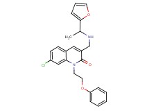 7-chloro-3-({[1-(2-furyl)ethyl]amino}methyl)-1-(2-phenoxyethyl)-2(1H)-quinolinone