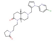 (4aR*,8aS*)-6-{[1-(5-chloro-2-pyridinyl)-1H-pyrrol-2-yl]methyl}-1-[3-(2-oxo-1-pyrrolidinyl)propyl]octahydro-1,6-naphthyridin-2(1H)-one