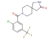 8-[2-chloro-5-(trifluoromethyl)benzoyl]-2,8-diazaspiro[4.5]decan-3-one