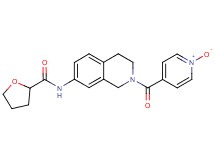 N-[2-(1-oxidoisonicotinoyl)-1,2,3,4-tetrahydro-7-isoquinolinyl]tetrahydro-2-furancarboxamide