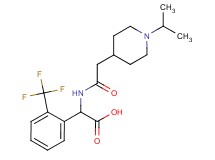 {[(1-isopropyl-4-piperidinyl)acetyl]amino}[2-(trifluoromethyl)phenyl]acetic acid