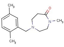 1-(2,5-dimethylbenzyl)-4-methyl-1,4-diazepan-5-one