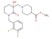 methyl 1-{[1-(2,3-difluorobenzyl)-3-hydroxy-2-oxo-3-piperidinyl]methyl}-4-piperidinecarboxylate