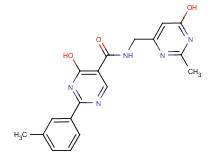 4-hydroxy-N-[(6-hydroxy-2-methylpyrimidin-4-yl)methyl]-2-(3-methylphenyl)pyrimidine-5-carboxamide