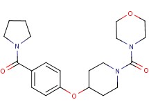 4-({4-[4-(pyrrolidin-1-ylcarbonyl)phenoxy]piperidin-1-yl}carbonyl)morpholine