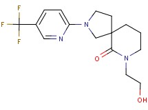 7-(2-hydroxyethyl)-2-[5-(trifluoromethyl)-2-pyridinyl]-2,7-diazaspiro[4.5]decan-6-one