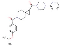 6-(4-isopropoxybenzoyl)-1-{[4-(2-pyridinyl)-1-piperazinyl]carbonyl}-6-azaspiro[2.5]octane