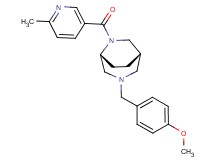 (1S*,5R*)-3-(4-methoxybenzyl)-6-[(6-methyl-3-pyridinyl)carbonyl]-3,6-diazabicyclo[3.2.2]nonane