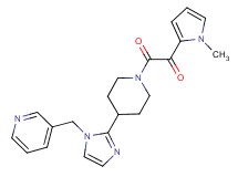 1-(1-methyl-1H-pyrrol-2-yl)-2-oxo-2-{4-[1-(pyridin-3-ylmethyl)-1H-imidazol-2-yl]piperidin-1-yl}ethanone