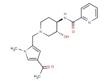 N-{(3R*,4R*)-1-[(4-acetyl-1-methyl-1H-pyrrol-2-yl)methyl]-3-hydroxypiperidin-4-yl}pyridine-2-carboxamide