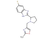 5-fluoro-2-{1-[(2-methyl-1,3-oxazol-4-yl)methyl]-2-pyrrolidinyl}-1H-benzimidazole