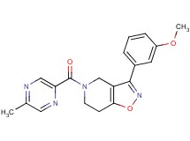 3-(3-methoxyphenyl)-5-[(5-methyl-2-pyrazinyl)carbonyl]-4,5,6,7-tetrahydroisoxazolo[4,5-c]pyridine