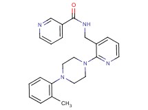 N-({2-[4-(2-methylphenyl)-1-piperazinyl]-3-pyridinyl}methyl)nicotinamide