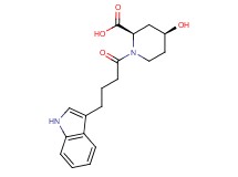 (2R*,4S*)-4-hydroxy-1-[4-(1H-indol-3-yl)butanoyl]piperidine-2-carboxylic acid