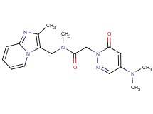 2-[4-(dimethylamino)-6-oxopyridazin-1(6H)-yl]-N-methyl-N-[(2-methylimidazo[1,2-a]pyridin-3-yl)methyl]acetamide