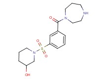 1-{[3-(1,4-diazepan-1-ylcarbonyl)phenyl]sulfonyl}piperidin-3-ol