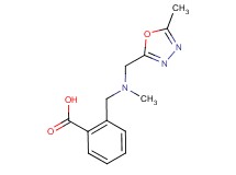 2-({methyl[(5-methyl-1,3,4-oxadiazol-2-yl)methyl]amino}methyl)benzoic acid