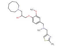 1-(1-azocanyl)-3-[2-methoxy-4-({methyl[(2-methyl-1,3-thiazol-4-yl)methyl]amino}methyl)phenoxy]-2-propanol