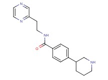 4-piperidin-3-yl-N-(2-pyrazin-2-ylethyl)benzamide