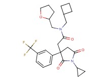N-(cyclobutylmethyl)-2-{1-cyclopropyl-2,5-dioxo-3-[3-(trifluoromethyl)phenyl]-3-pyrrolidinyl}-N-(tetrahydro-2-furanylmethyl)acetamide