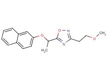 3-(2-methoxyethyl)-5-[1-(2-naphthyloxy)ethyl]-1,2,4-oxadiazole