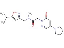 N-[(5-isopropylisoxazol-3-yl)methyl]-N-methyl-2-(6-oxo-4-pyrrolidin-1-ylpyridazin-1(6H)-yl)acetamide