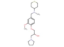 1-(2-methoxy-4-{[methyl(tetrahydro-2H-thiopyran-4-yl)amino]methyl}phenoxy)-3-pyrrolidin-1-ylpropan-2-ol