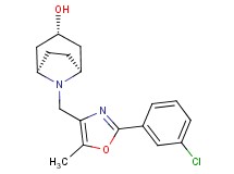(3-endo)-8-{[2-(3-chlorophenyl)-5-methyl-1,3-oxazol-4-yl]methyl}-8-azabicyclo[3.2.1]octan-3-ol