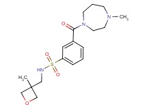 3-[(4-methyl-1,4-diazepan-1-yl)carbonyl]-N-[(3-methyloxetan-3-yl)methyl]benzenesulfonamide
