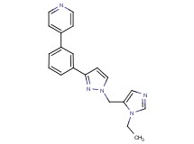 4-(3-{1-[(1-ethyl-1H-imidazol-5-yl)methyl]-1H-pyrazol-3-yl}phenyl)pyridine